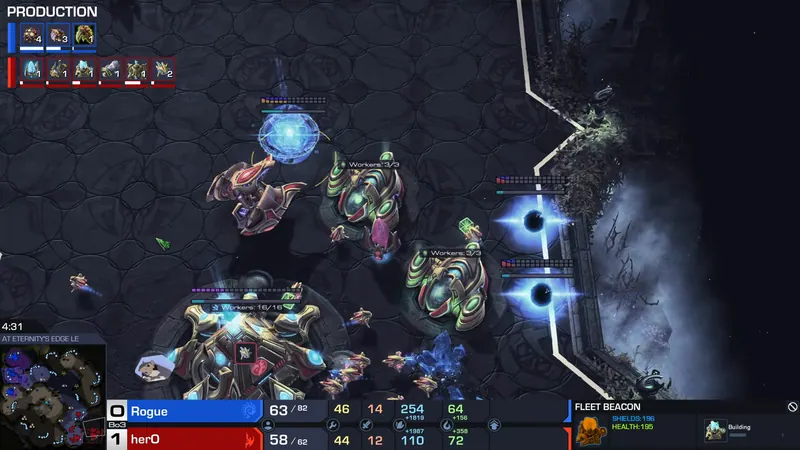 herO, 또 한 번 모선 러시: LowkoTV 중계 27:46