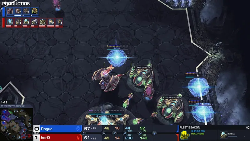 herO, 또 한 번 모선 러시: LowkoTV 중계 27:56