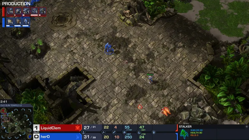herO의 차단으로 사령부가 본진으로: LowkoTV 중계 52:42