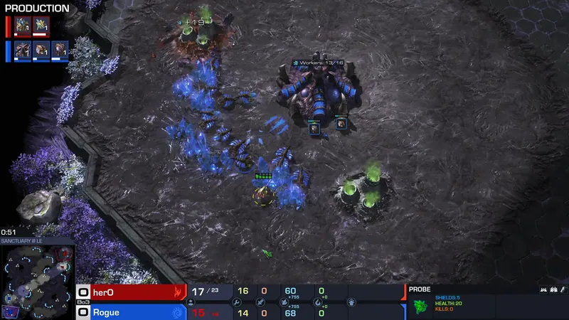 Rogue, 14 부화장 확보 위해 대군주 취소: LowkoTV 중계 0:51